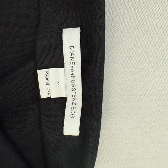 Diane Von Furstenberg DVF Emma Nightfall Silee Black Pencil Skirt Size 2 - Picture 4 of 6